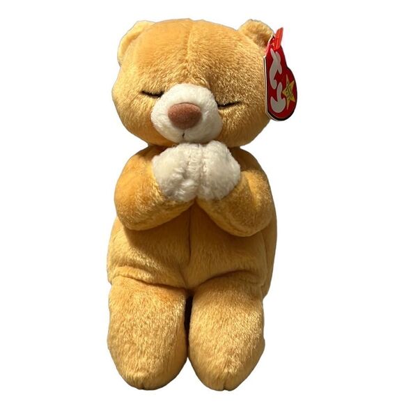 TY Beanie Babies Hope Praying Bear with Tags Vintage 90s Nostalgia Religious - Picture 1 of 11